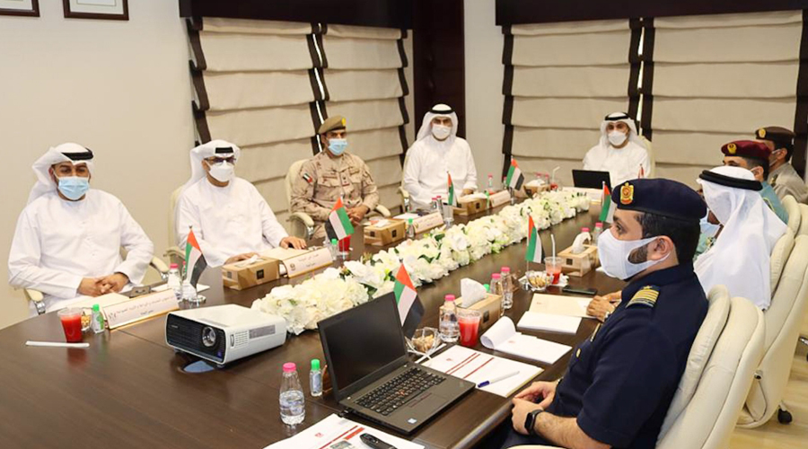 اجتماع اللجنة التنظيمية للمنافذ والنقاط الحدودية بإمارة الشارقة 